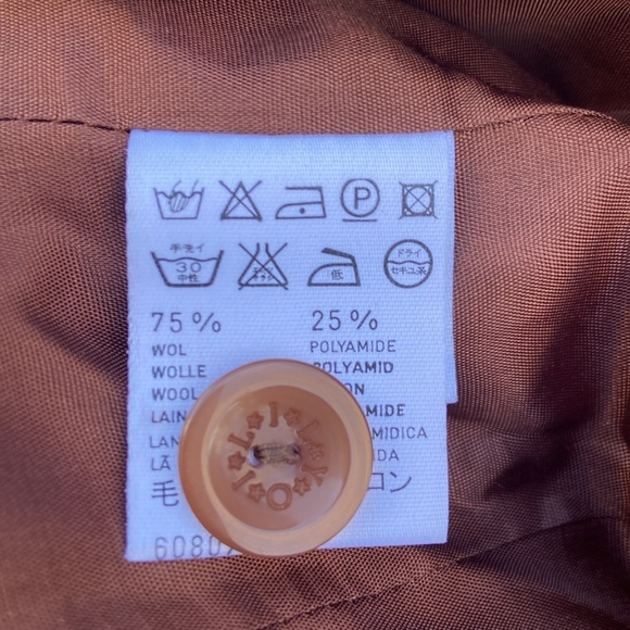 Oilily Vintage Y2K Floral Wool Blend Tie Front Blazer Jacket Women's Size M - Picture 9 of 11